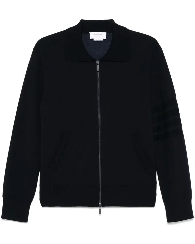 Thom Browne 4-Bar Cardigan mit Reißverschluss - Blau Blau