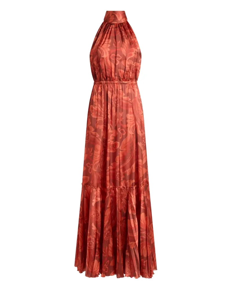 Etro Maxikleid mit Blumen-Print - Rot Rot