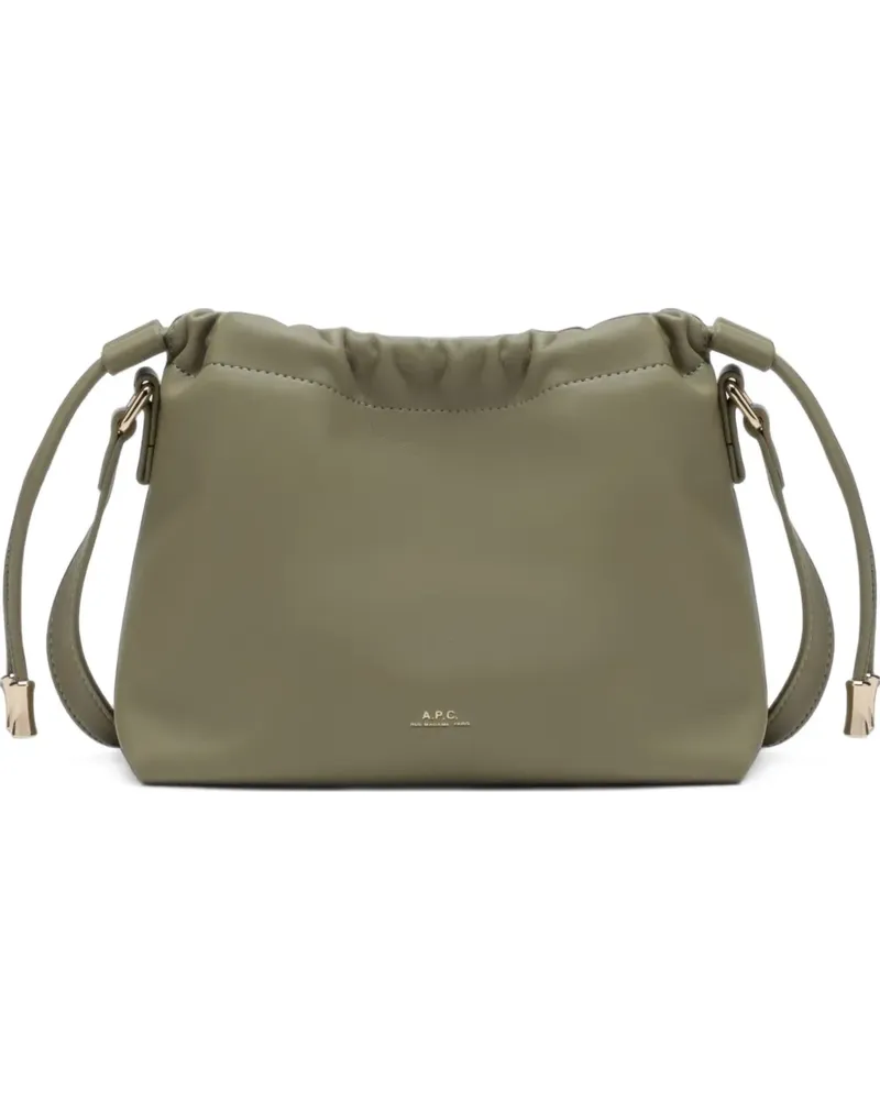 A.P.C. Mini Ninon Schultertasche mit Kordelzug - Grün Grün