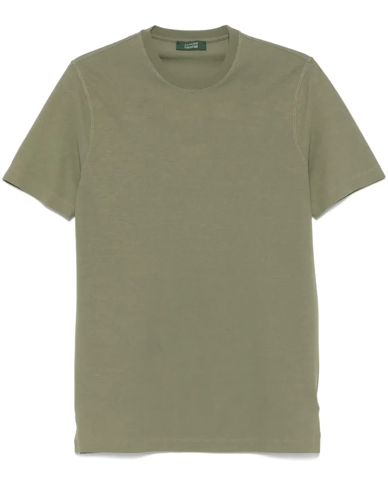 Zanone Klassisches T-Shirt - Grün Grün