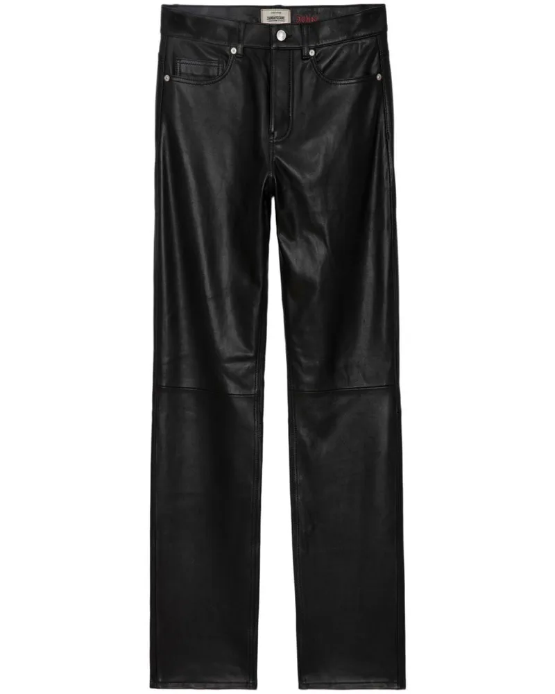 Zadig & Voltaire John Hose aus Leder - Schwarz Schwarz
