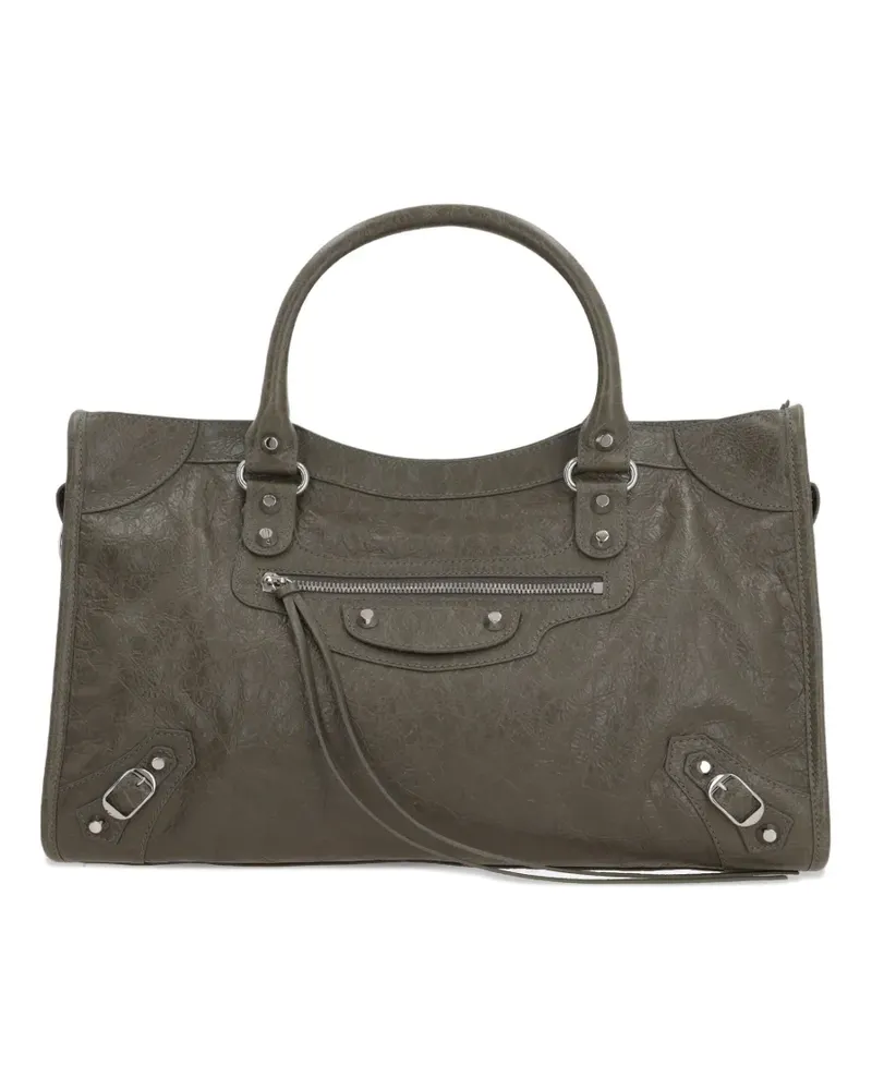 Balenciaga Mittelgroße Le City Schultertasche - Grün Grün