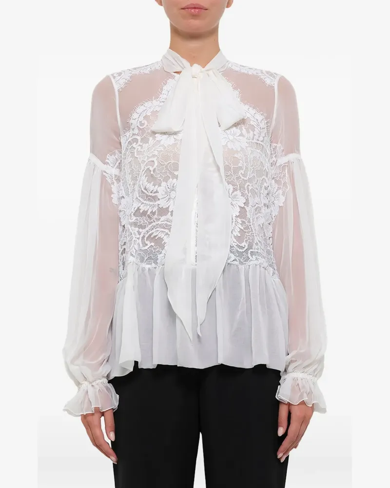 Givenchy Oberteil mit Spitze - Weiß Weiß