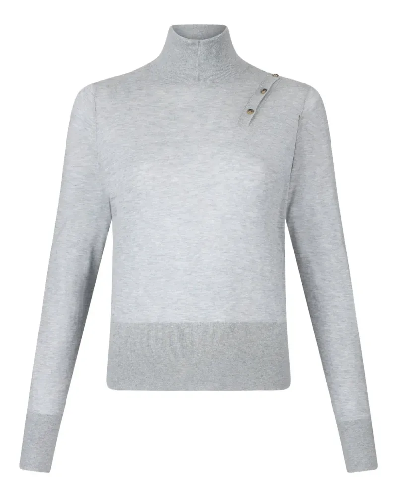 Liu Jo Polo-Pullover mit Cut-Out - Grau Grau