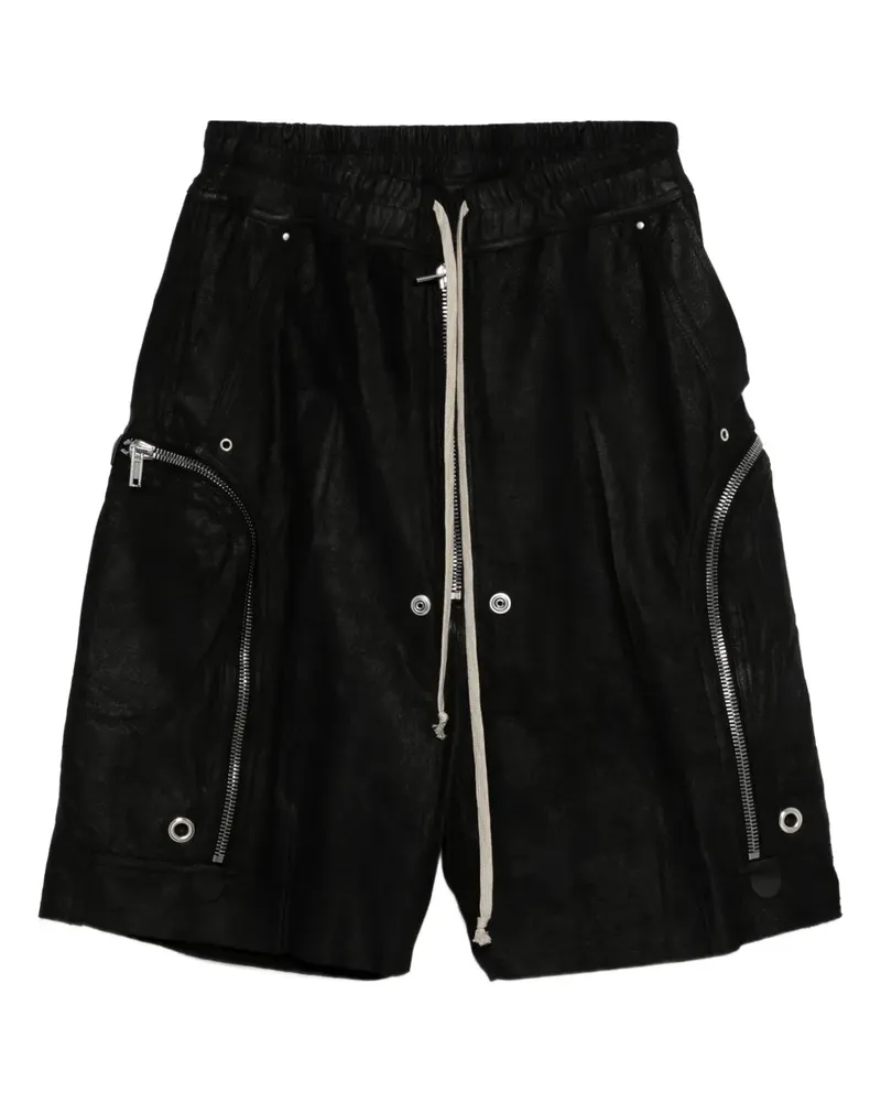 Rick Owens Bela Shorts aus Leder - Schwarz Schwarz