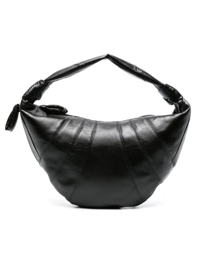 Christophe Lemaire Große Croissant Schultertasche - Schwarz Schwarz