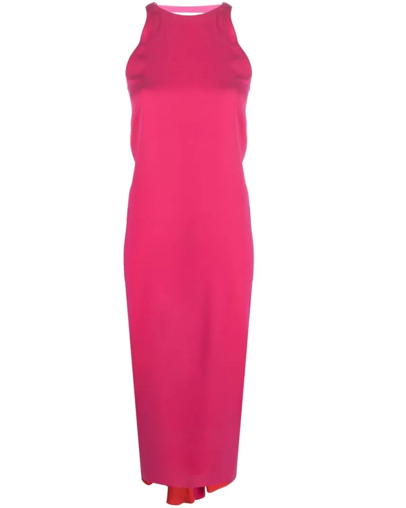 Fendi Midikleid mit V-Ausschnitt - Rosa Rosa