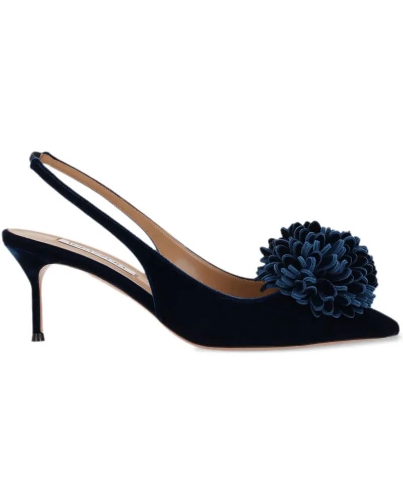 Aquazzura Couturier Slingback-Pumps 65mm - Blau Blau