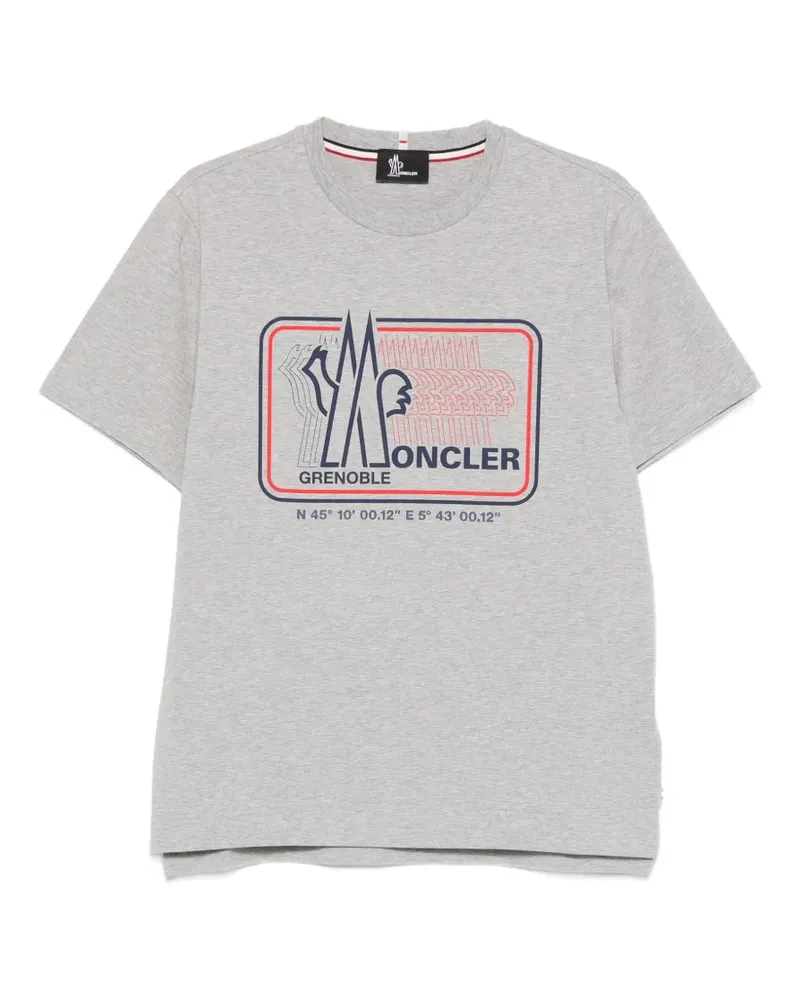 Moncler logo T-shirt - Grau Grau