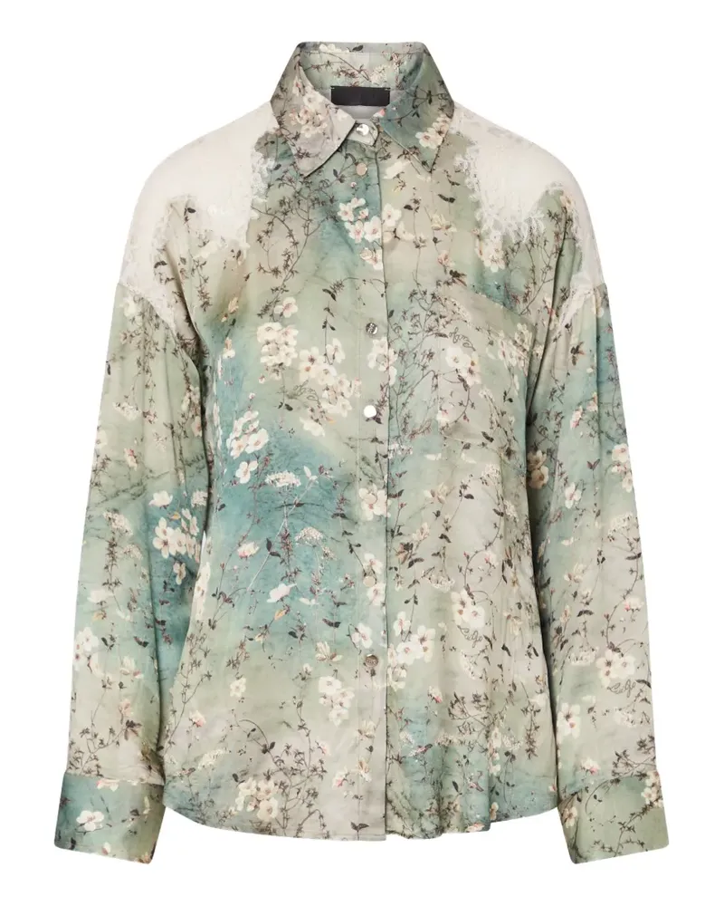 Liu Jo printed satin shirt - Grün Grün