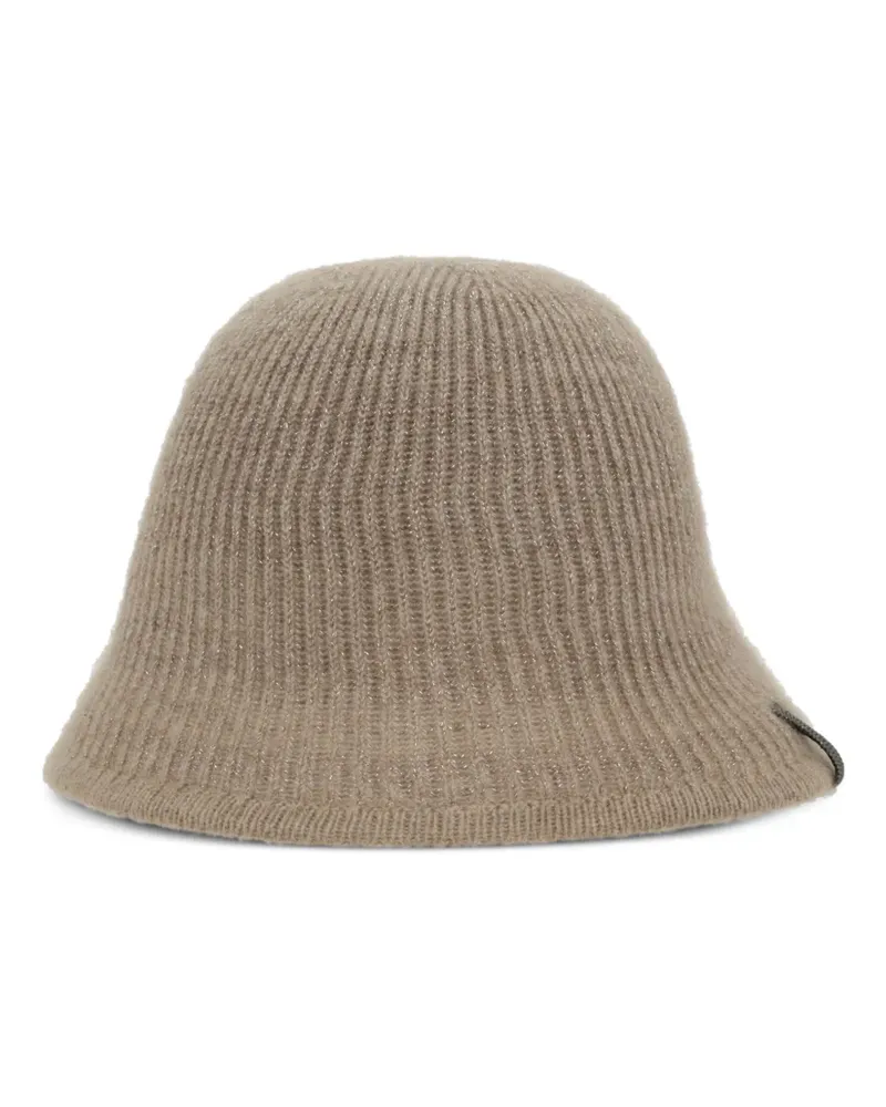 Brunello Cucinelli Gerippte Beanie aus Kaschmir - Nude Nude
