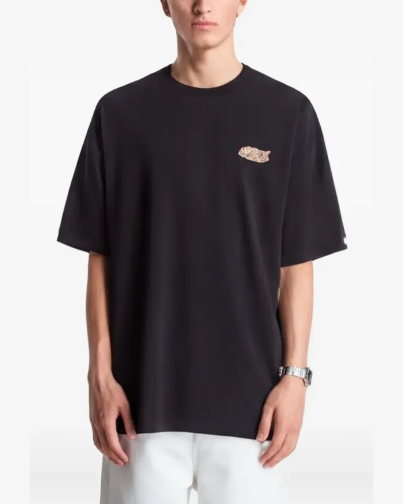BAPE logo T-shirt - Schwarz Schwarz