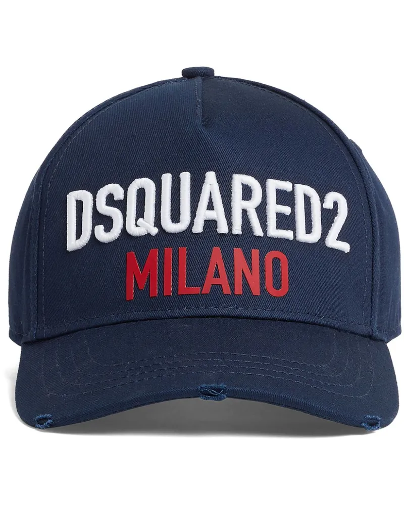 Dsquared2 Baseballkappe mit Logo-Stickerei - Blau Blau