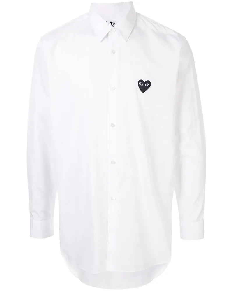 Comme des Garçons Hemd mit aufgesticktem Logo - Weiß Weiß