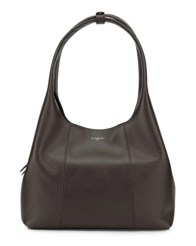 Le Tanneur medium Juliette grained leather shoulder bag - Braun Braun