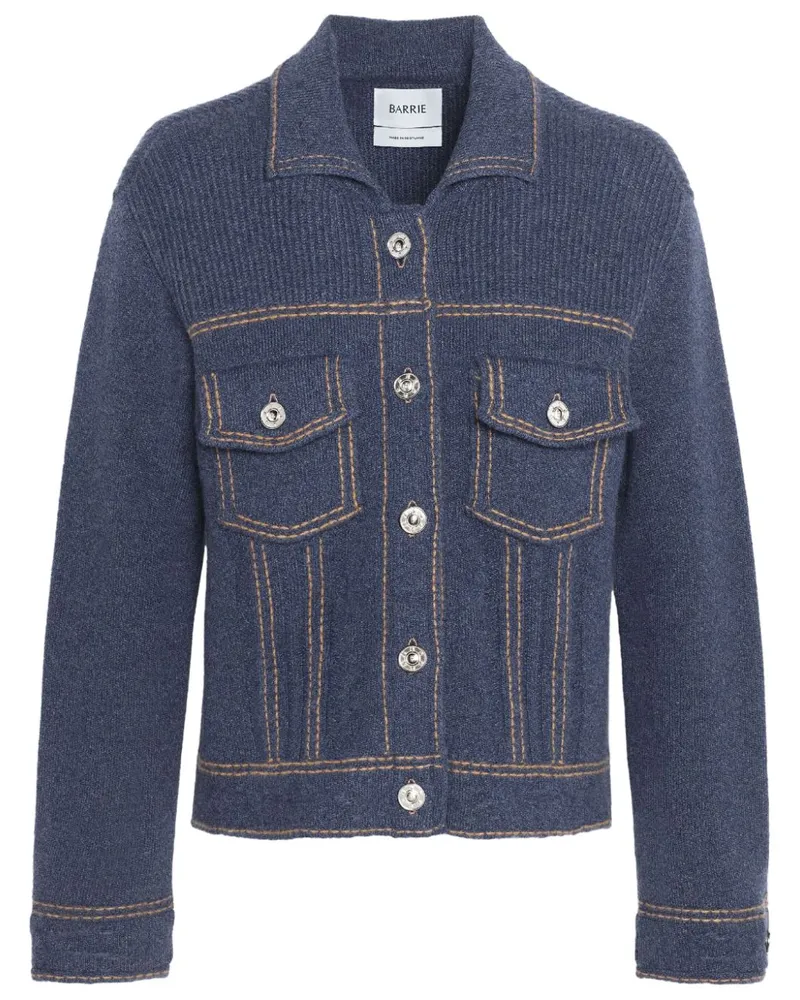 Barrie Gestrickte Jacke - Blau Blau