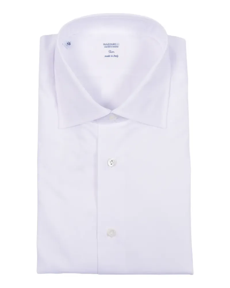 MAZZARELLI white slim-fit shirt - Weiß Weiß