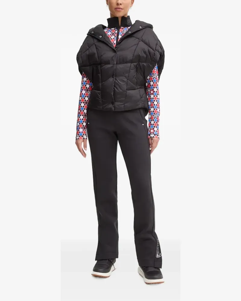 Sportalm Columbus logo-print slit-hem ski pants - Schwarz Schwarz