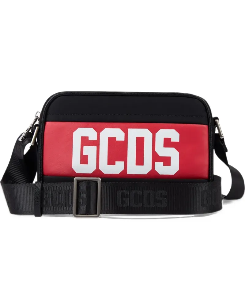GCDS logo-print cross body bag - Schwarz Schwarz