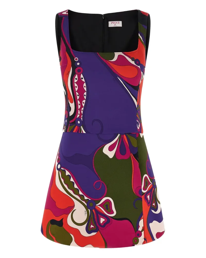 Emilio Pucci Minikleid mit Print - Violett Violett