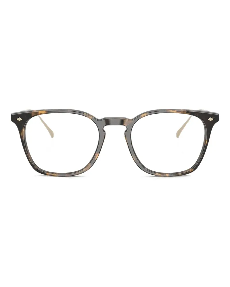 Giorgio Armani Brille mit eckigem Gestell - Braun Braun
