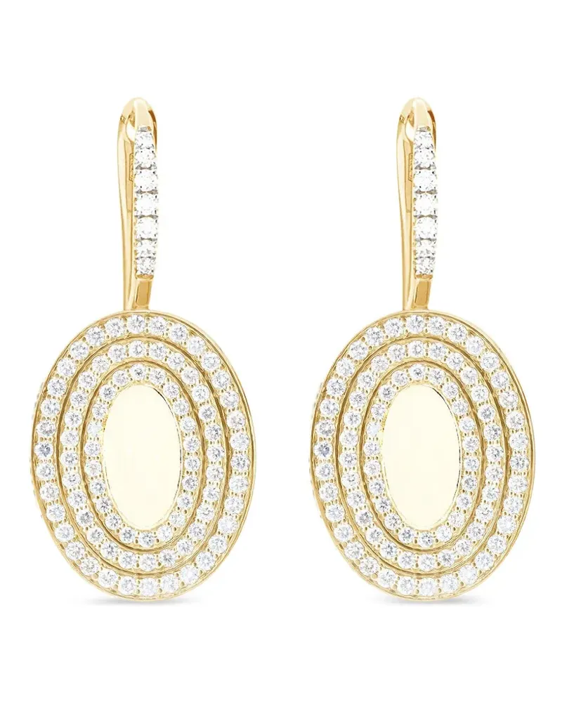 NANIS Sway Ciliegine Boule-Hängeohrringe mit Diamanten - Gold Gold
