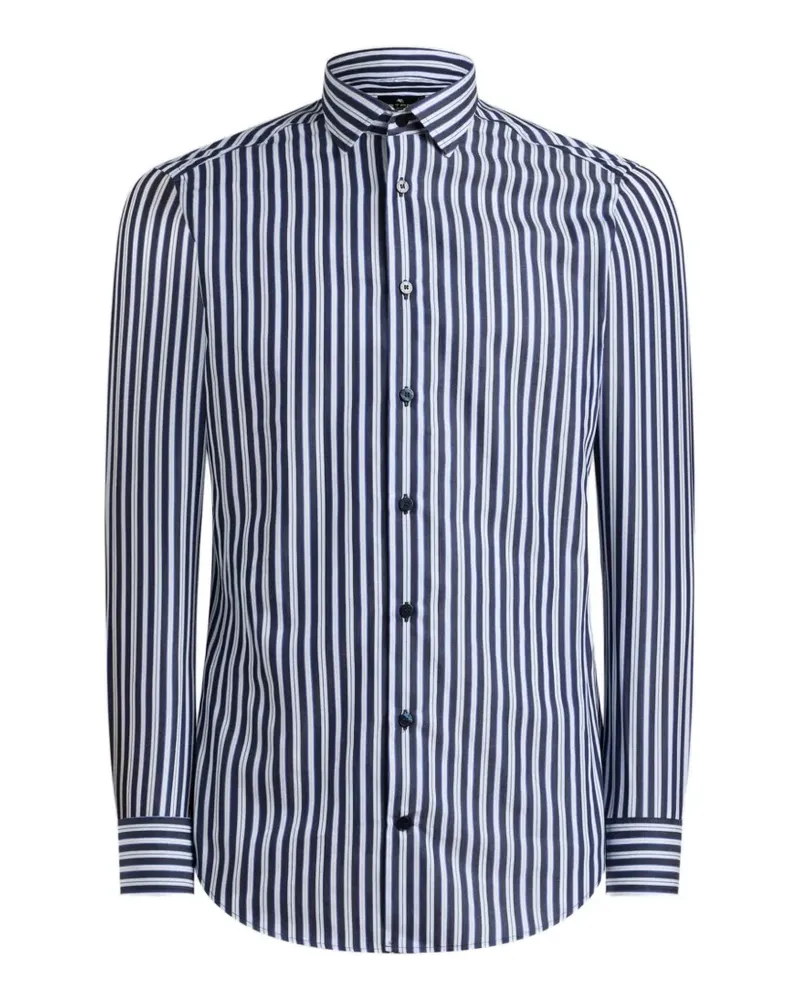 Etro Gestreiftes Hemd - Blau Blau