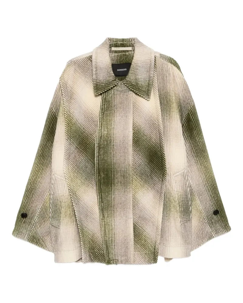 SONGZIO Workwear-Jacke mit Cut-Out - Grün Grün