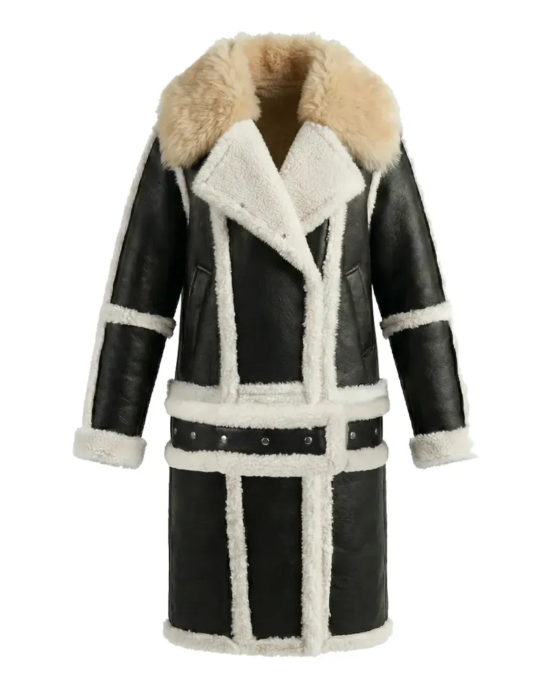 ALMAZ Sheriff shearling coat - Schwarz Schwarz