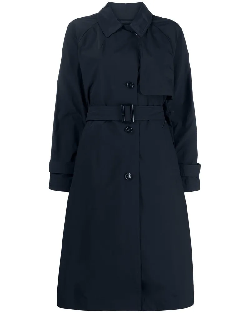 Woolrich Trenchcoat mit Logo-Patch - Blau Blau