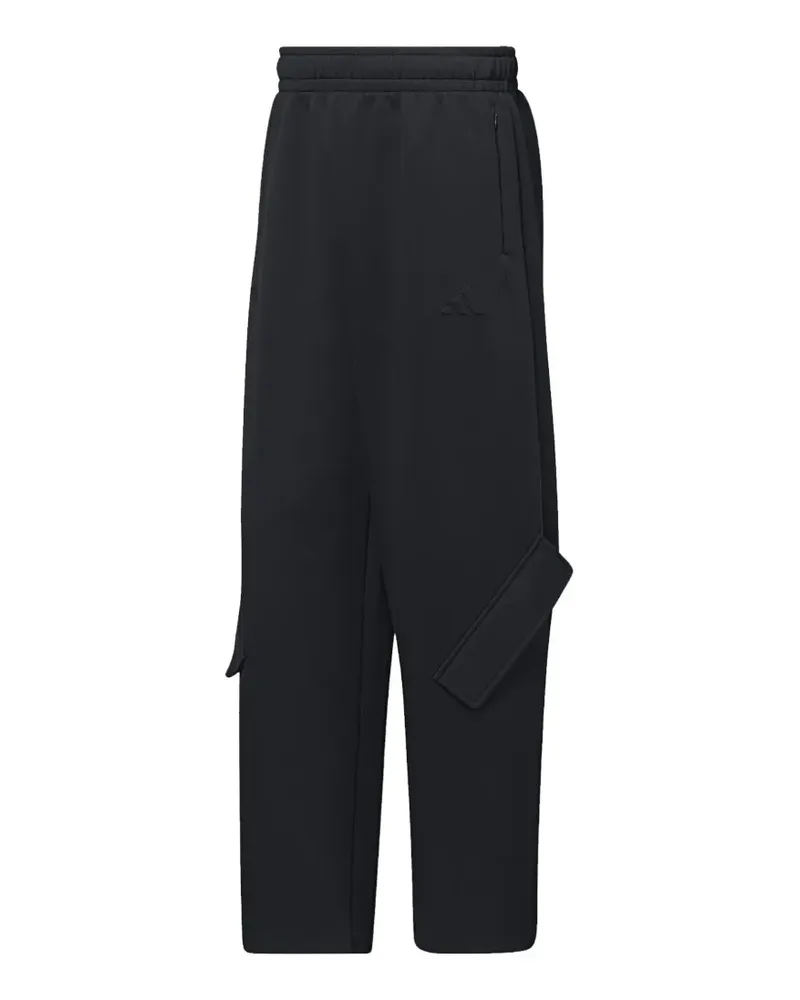 Arte Antwerp logo-embroidered cargo track pants - Schwarz Schwarz