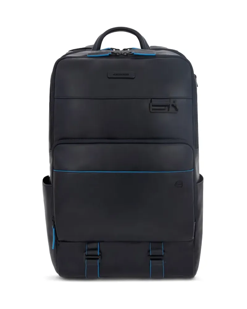 Piquadro Laptoptasche aus Leder - Blau Blau