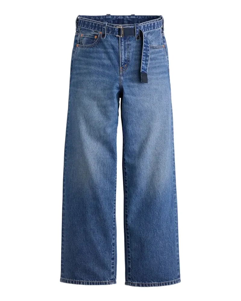Sacai x Levi's belted wide-leg jeans - Blau Blau