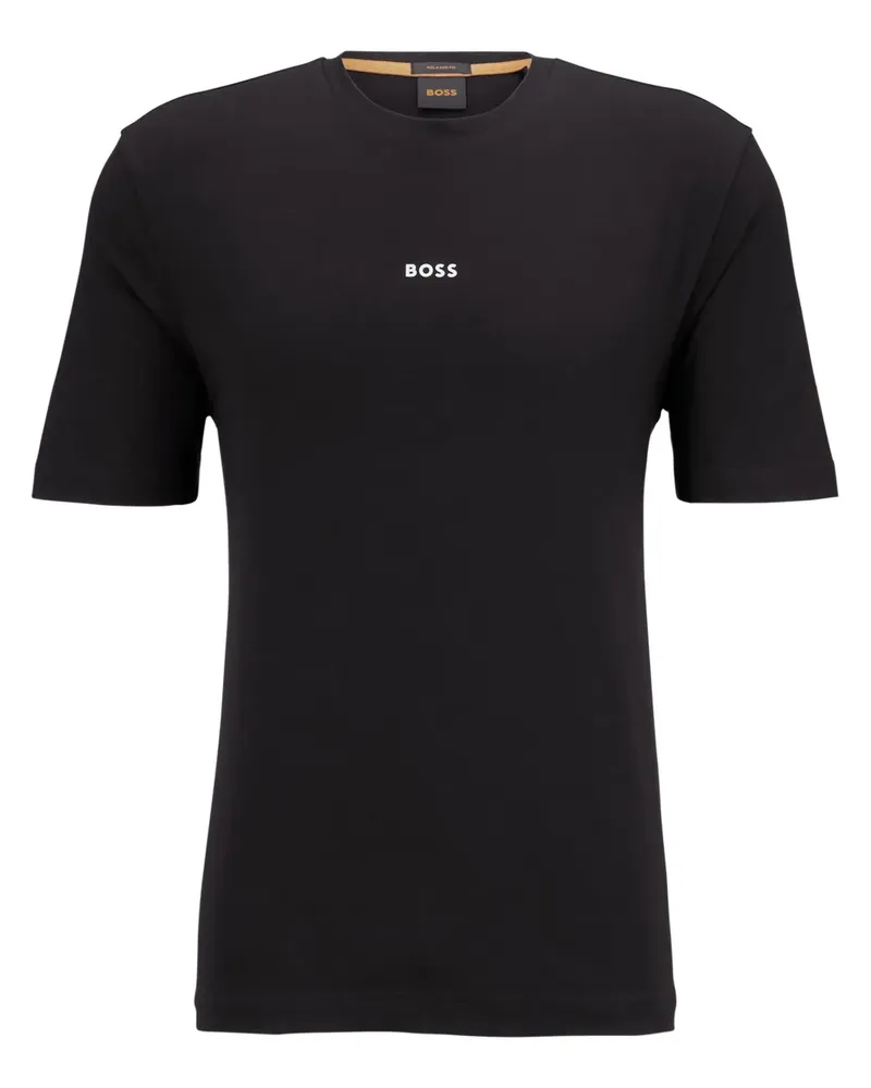 HUGO BOSS T-Shirt mit Logo-Print - Schwarz Schwarz