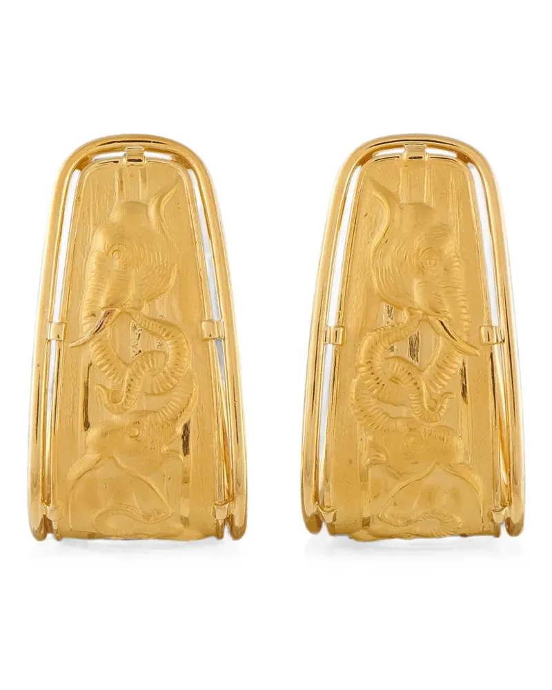 Carrera Y Carrera clip-on earrings - Gold Gold