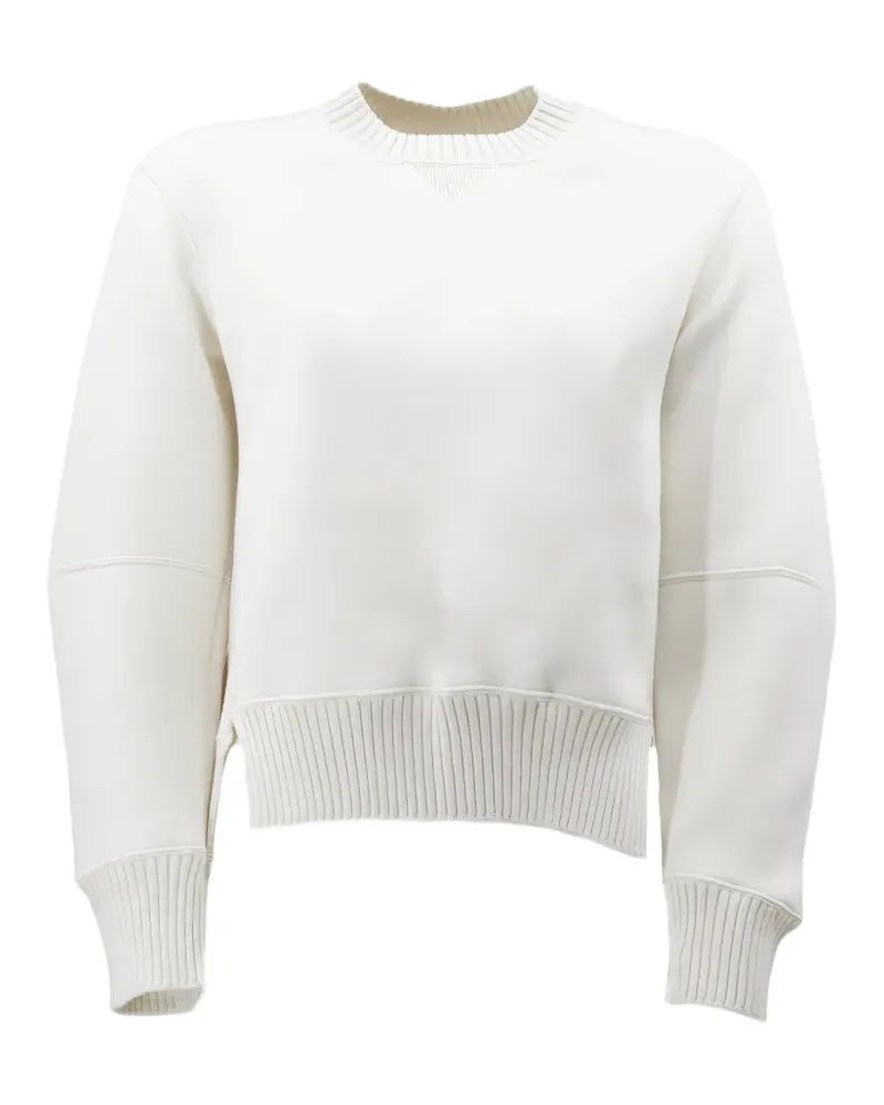 Sacai crew-neck sweater - Nude Nude