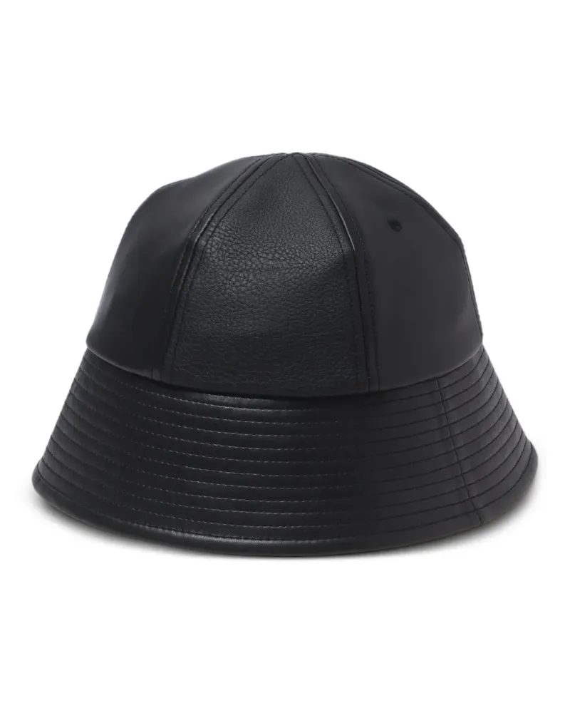 Comme des Garçons Fischerhut mit Ziernähten - Schwarz Schwarz