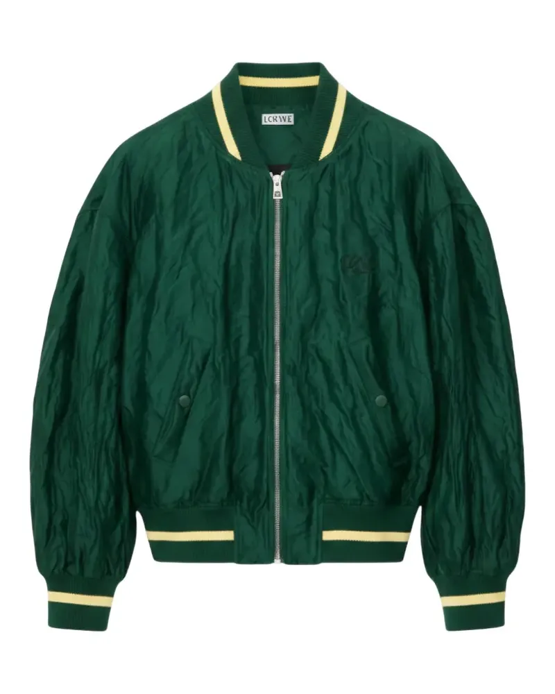 Loewe crinkled bomber jacket - Grün Grün