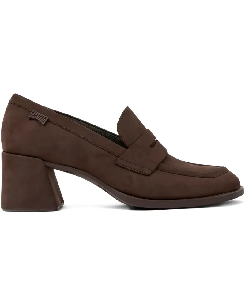 Camper Kora Penny-Pumps mit Blockabsatz 65mm - Braun Braun