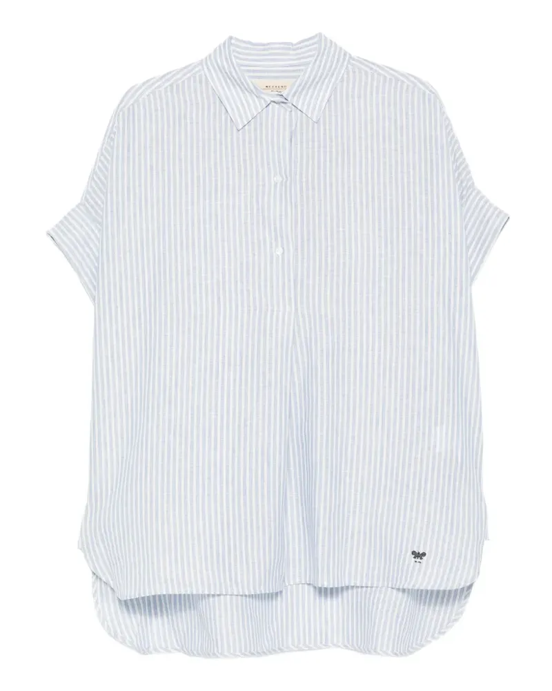 Max Mara Gestreiftes Verve Hemd - Blau Blau