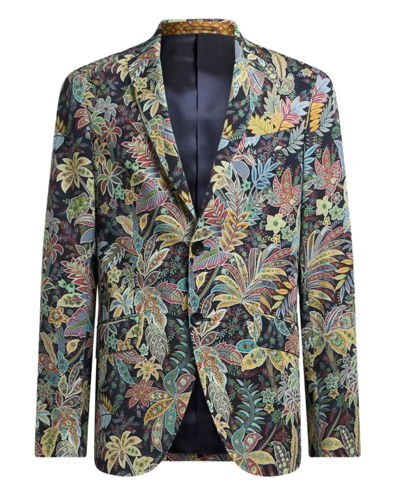 Etro Sakko mit Blumenmuster - Gelb Gelb