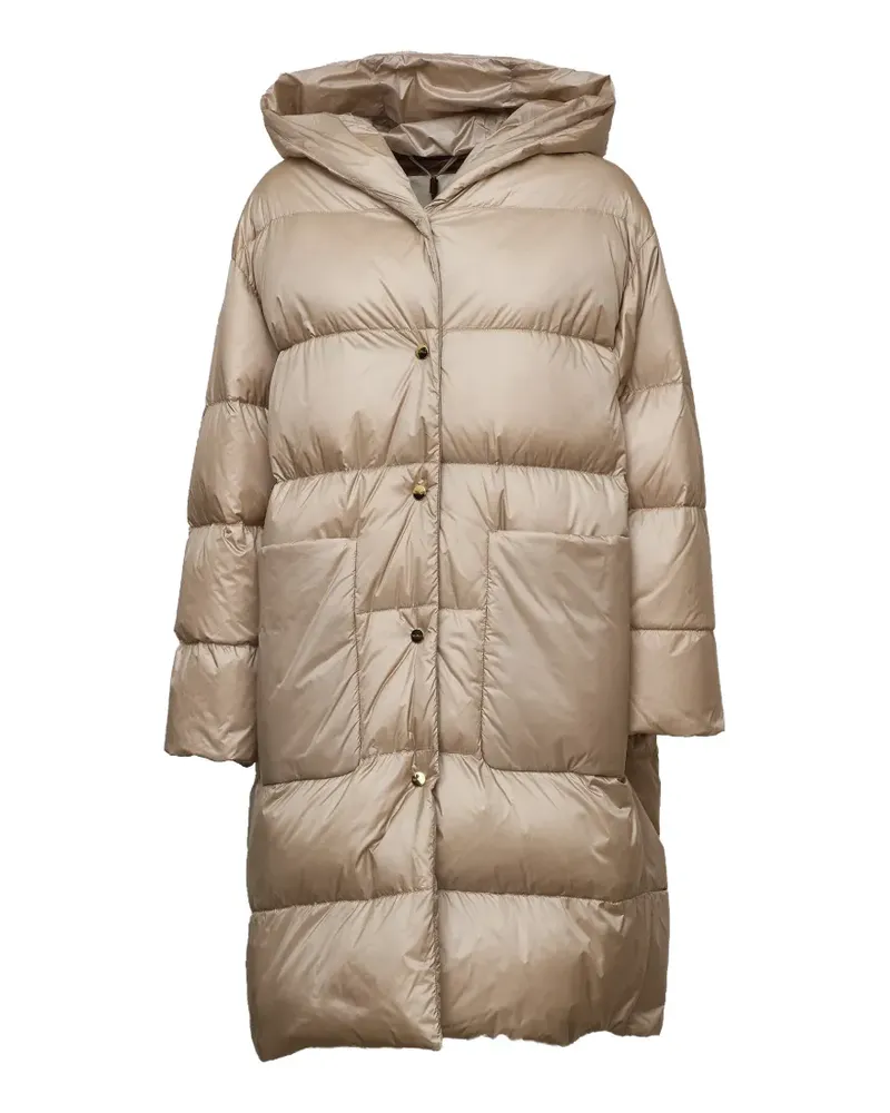 Max Mara quilted hooded coat - Nude Nude