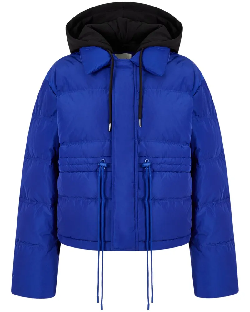 STUDIO TOMBOY Daunenjacke mit abnehmbarer Kordelzug-Kapuze - Blau Blau
