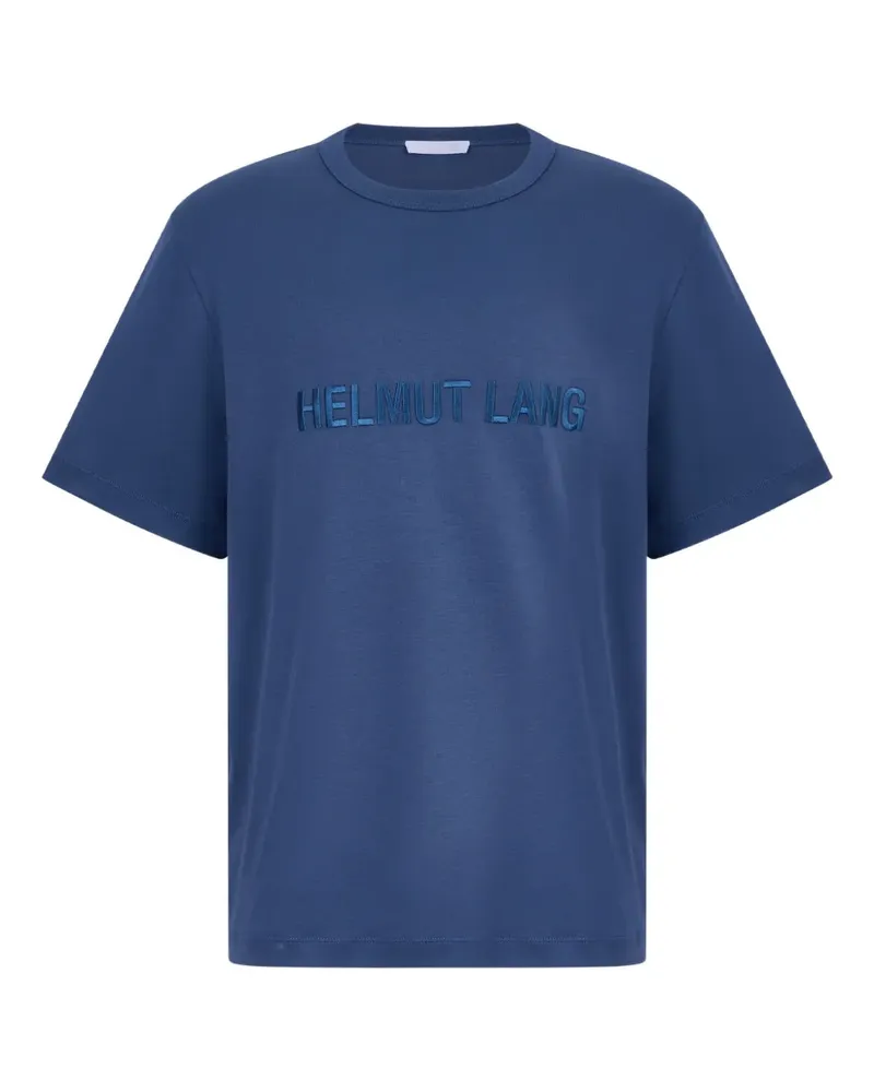 Helmut Lang T-Shirt mit Logo-Stickerei - Blau Blau