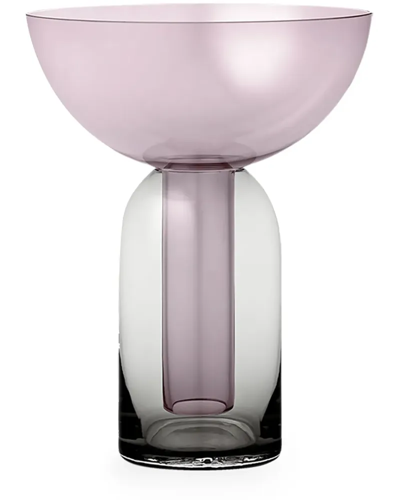 AYTM Transparente Torus Vase 33cm - Schwarz Schwarz