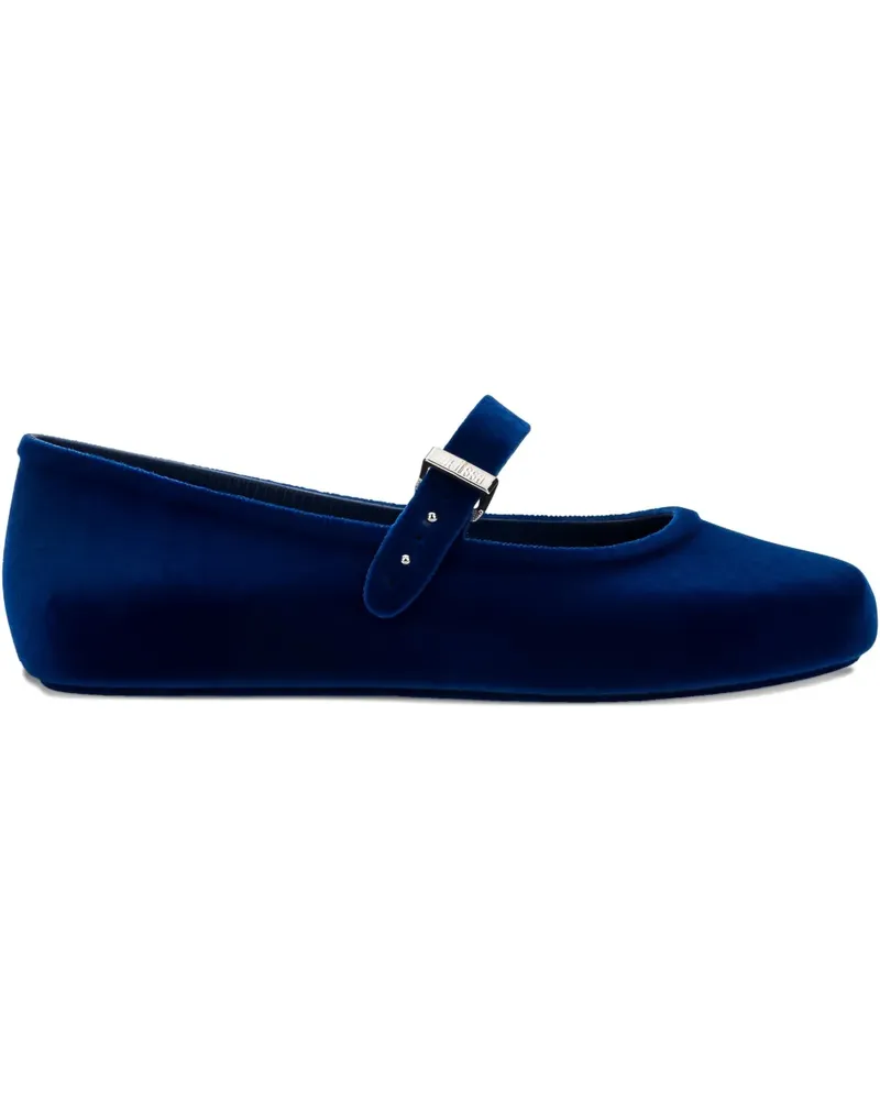 Melissa Ballerinas aus Samt - Blau Blau