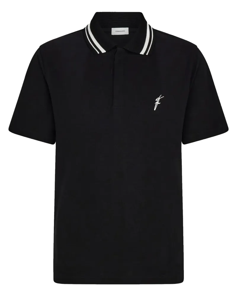 Ferragamo Poloshirt aus Bio-Baumwolle - Schwarz Schwarz