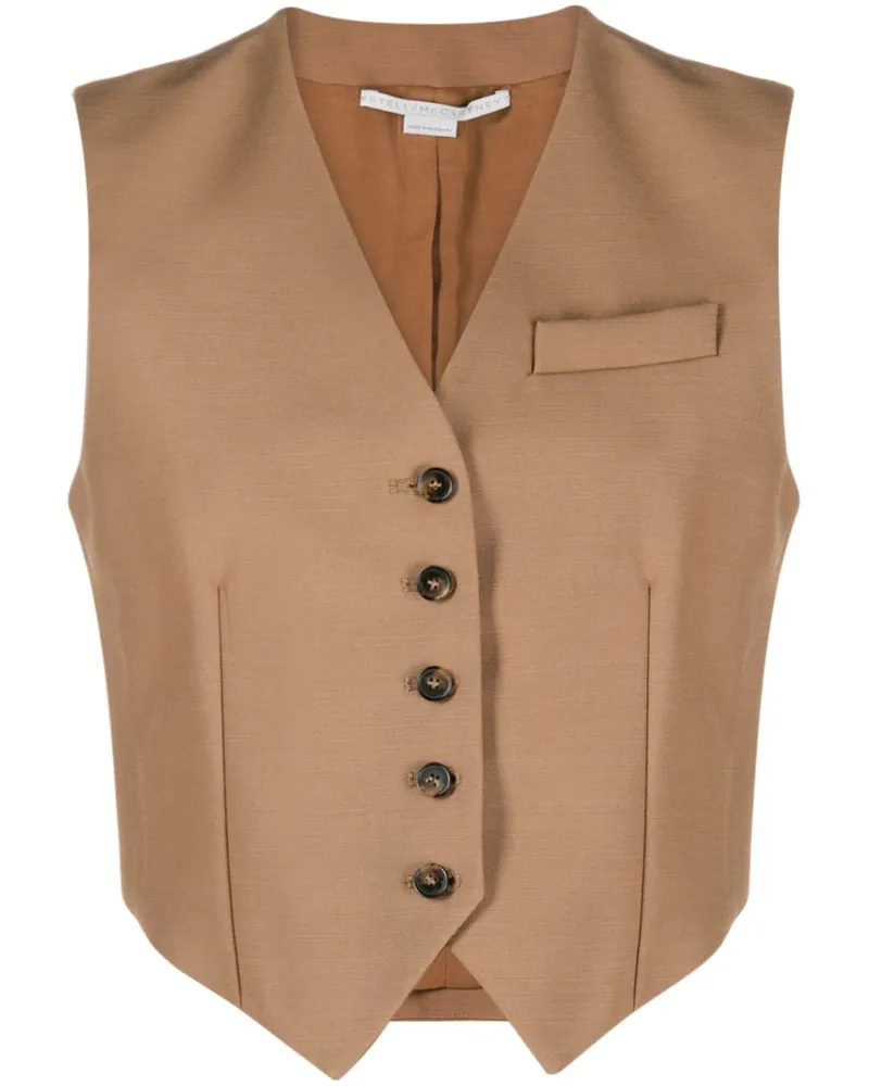 Stella McCartney Klassische Weste - Braun Braun
