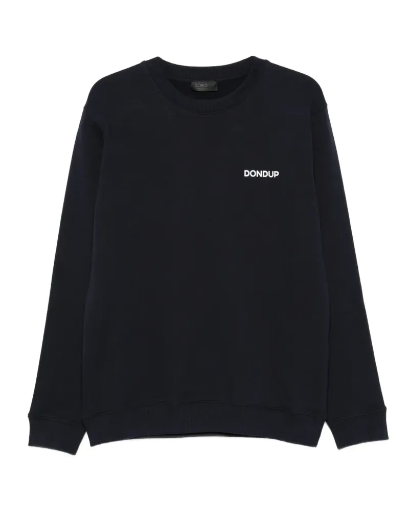 Dondup crew neck logo-print sweatshirt - Blau Blau
