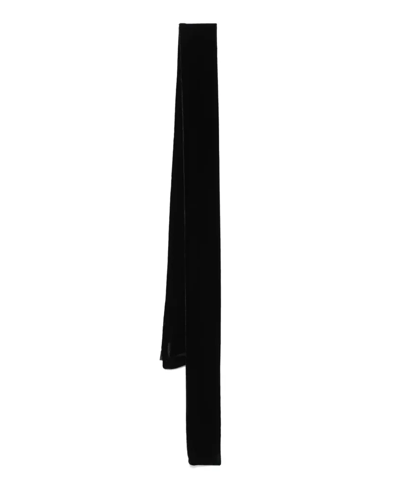 Emporio Armani Schal aus Samt - Schwarz Schwarz